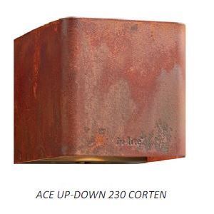 ACE UP-DOWN CORTEN - nástěnné svítidlo (230 V)