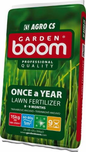 AGRO Garden Boom ONCE A YEAR trávníkové hnojivo 15 kg