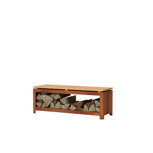 Forno wood storage BHS2.2H lavice s úložným prostorem pro dřevo